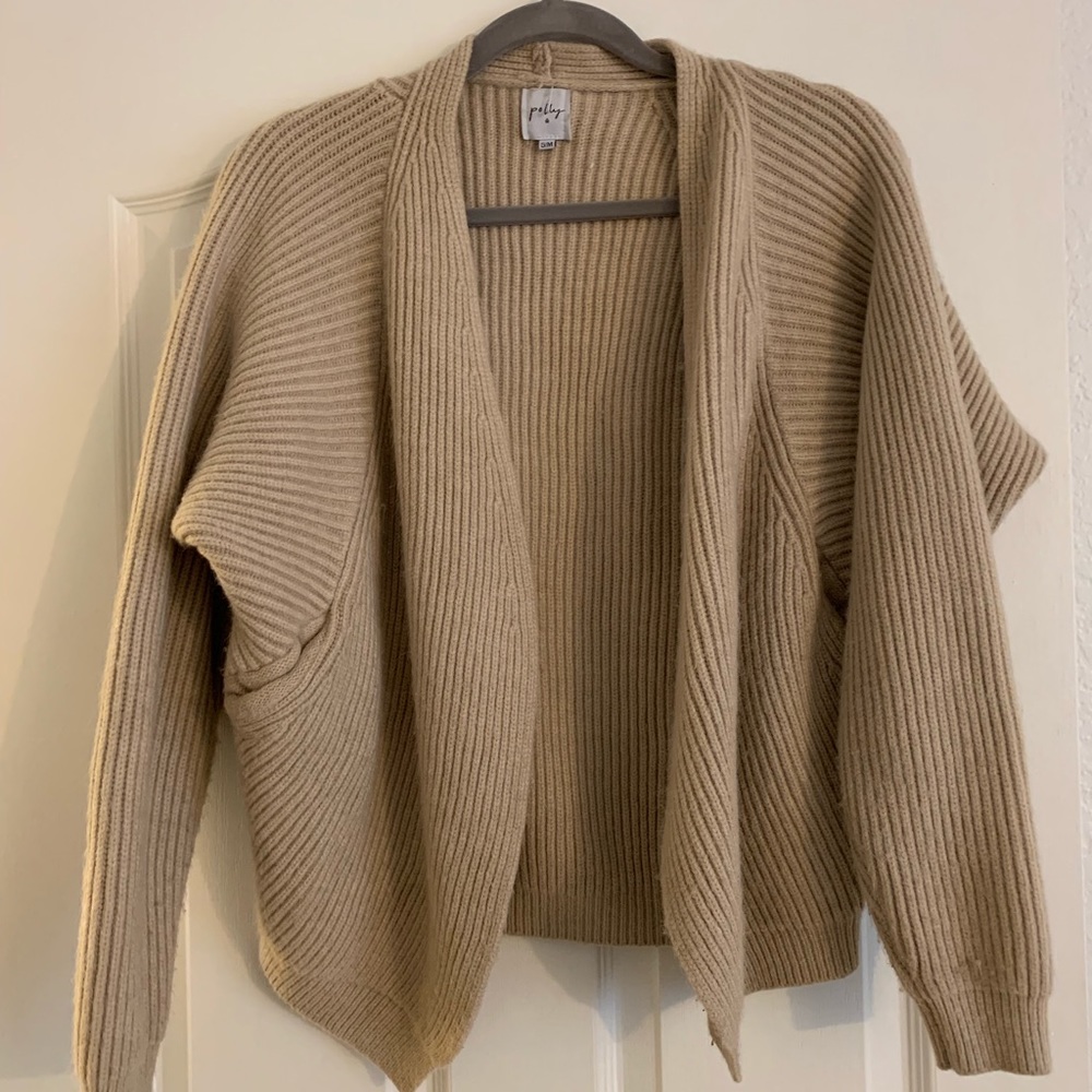Princess Polly Cream Colored Cardigan